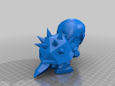 rocks head on bowser