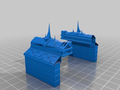 various terrain pieces