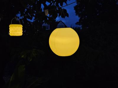 Minimalist Solar Garden Lantern Sphere Shape