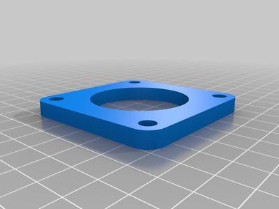 Spacers of various thicknesses for Nema 23 stepper motors