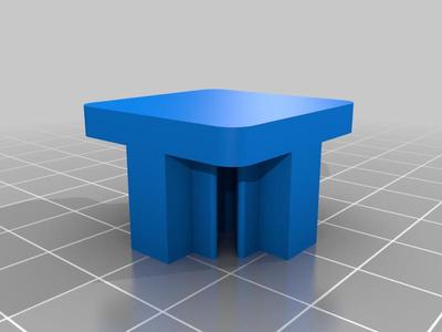 1" T-Frame End Caps (1x1 inch)