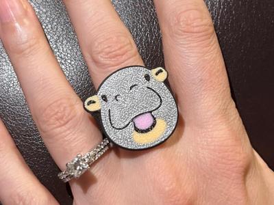 Moo Deng Hippo Ring - Perfect for Trick-or-Treat!