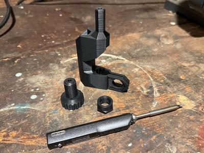 Drill Press Heat-Set Insert Soldering Iron Holder