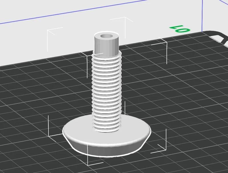 Bolt with bore to insert metal bolt.   
