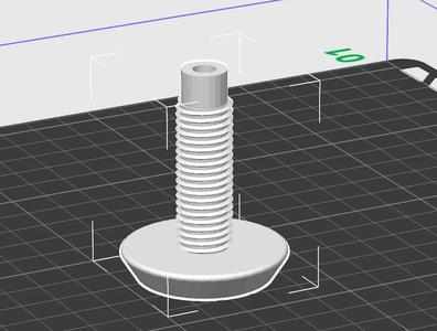 Bolt with bore to insert metal bolt.   
