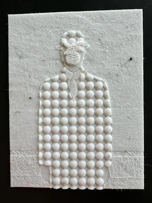 PicaSTLo Tactile Painting - Magritte - Son of Men   