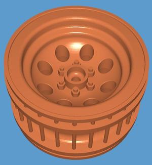 WPL MN Mickey Eight/Bullet Hole wheel for WPL Tyres