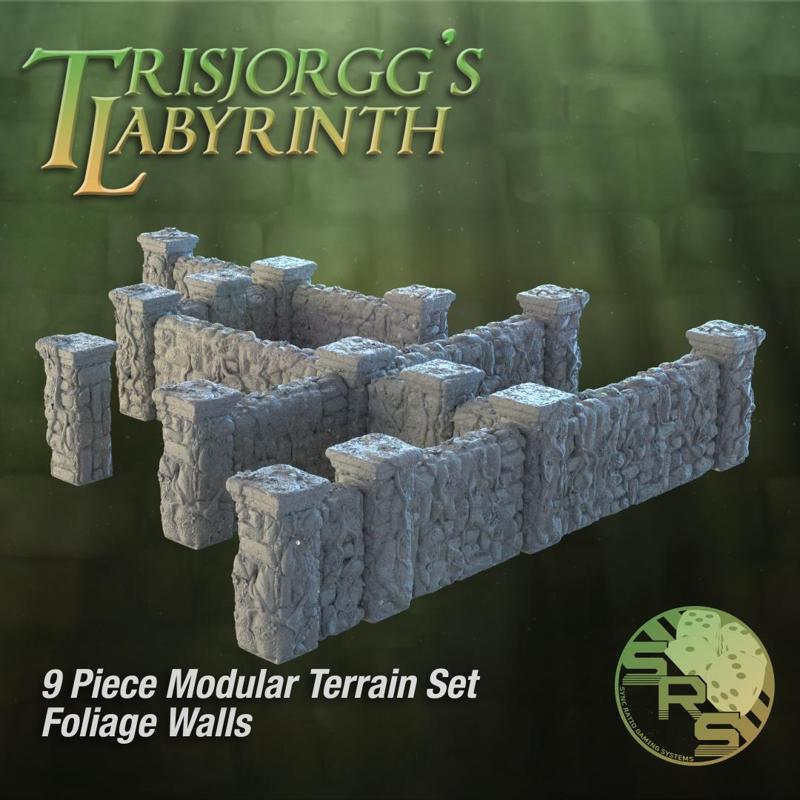 Foliage Stone Walls Modular Terrain Set