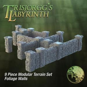Foliage Stone Walls Modular Terrain Set