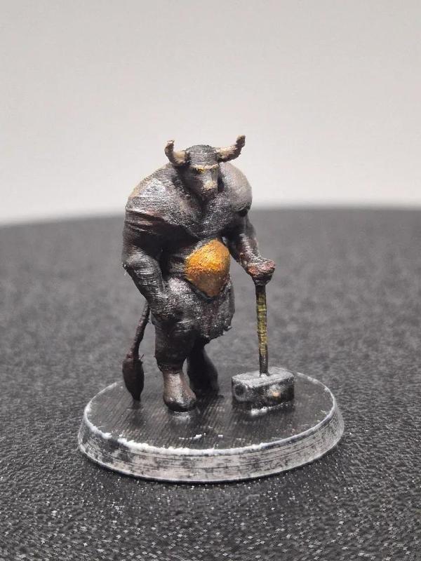 Bib the Minitaur - my small Minotaur Miniature   
