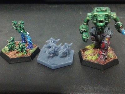 Beast mounted infantry 6mm for scifi wargaming