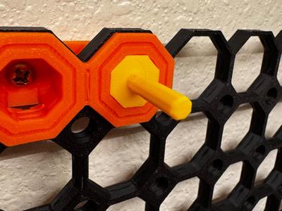 Multiboard 20x6mm Straight Push-Fit Hook