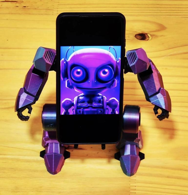 Mobile Exo-Suit - Separeted parts - Suporte Celular Robô