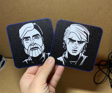 ANAKIN & OBI-WAN CLONE WARS - COASTERS