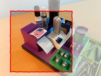 Daves Modular Organizer-Stamp Dispenser and Cover (Remix)