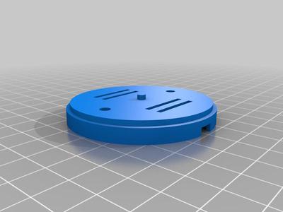 Desk led light base plate