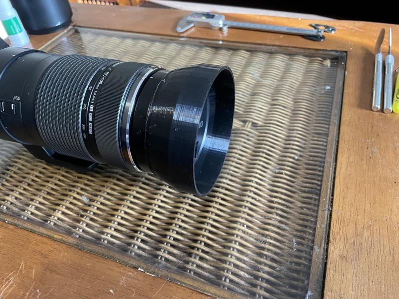Lens hood LH-76D for Olympus ED 100-400mm f/5.0-6.3 IS
