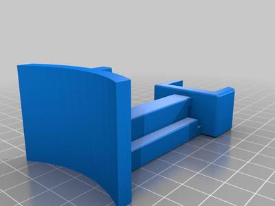 Reindeer parking blow mold stand bracket.