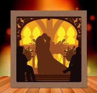 Mr and Mrs Wedding light box 1