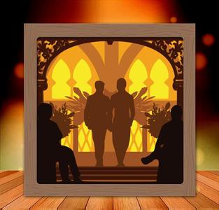 Mr and Mr Wedding light box 1
