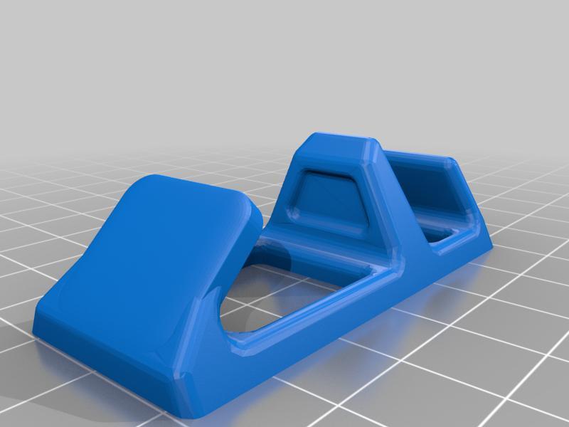 Double sided phone stand with larger phone support