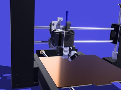 Mount for Titan / V6 / 23mm stepper, for wanhao duplicator i3, monoprice maker select