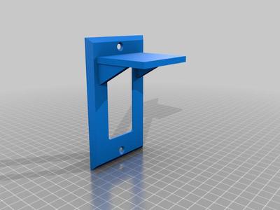 Outlet with shelf (for electric toothbrush)