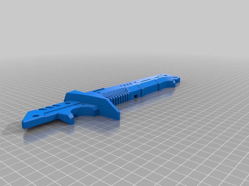 Cyberpunk katana based on Livius Rejman design