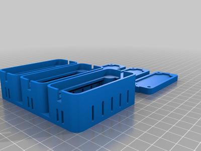 Triple Adjustable Voltage Step Down Box: Output 1.5-35V LM2596 