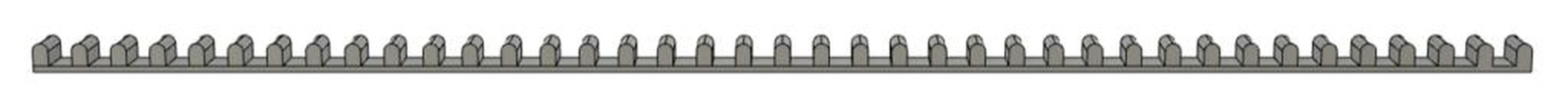 K'Nex Rack Gear (192mm long; for 82 Teeth K'Nex Gear)