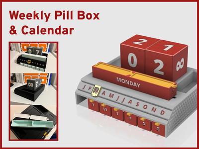 Weekly Pill Organiser & Calendar
