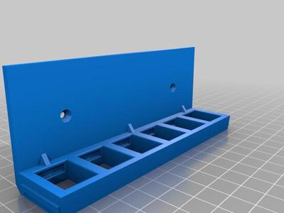 Keystone (RJ45) patch panel with sliding cover/base (5 ports)