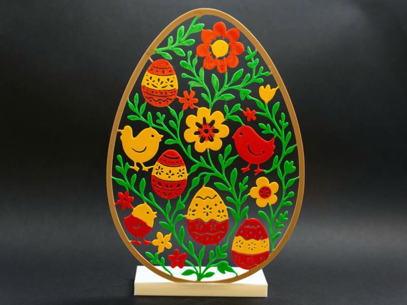 easter egg silhouette art