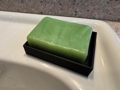 Modern Soap Dish with Raised Drainage Platform