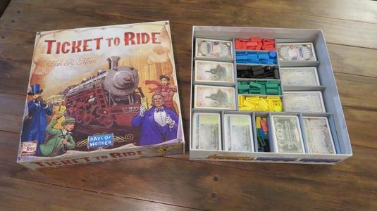 Ticket To Ride Insert Organizer (With 1910 & UK Expansions)