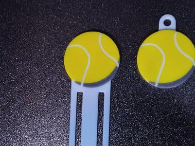 Keychain & Bookmark Tennisball