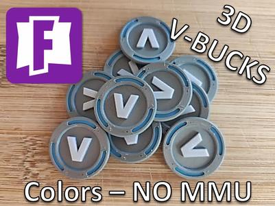 Fortnite V-Bucks - 3 colors - NO MMU - NO AMS