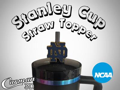 Notre Dame Fighting Irish Stanley Cup Straw Topper