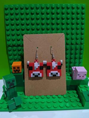 MineCraft Mooshroom Earring
