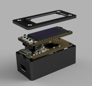 Adafruit M4 CAN Feather & Oled Featherwing Casing