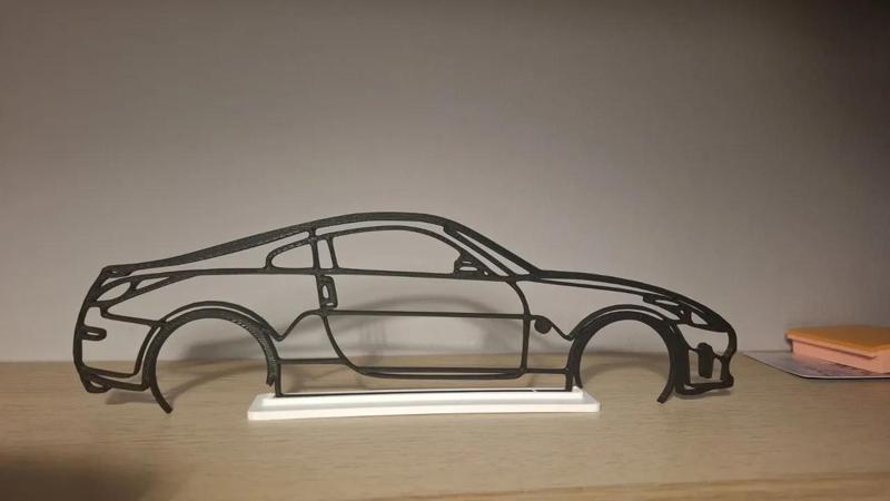 nissan 350z outline wall art   