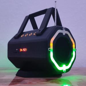 Multifunctional speaker with LEDs
