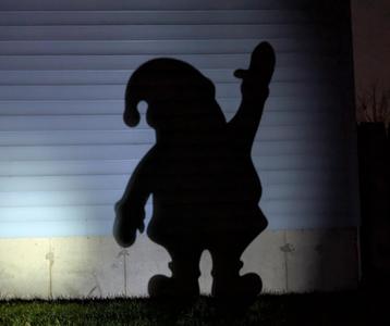 Santa Waving - Christmas Shadow Caster