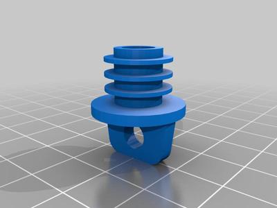 Curtain rail stopper / Vorhangpropfen zur Endsicherung