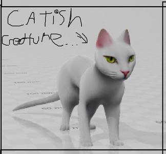 catish creature figure