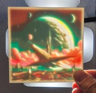 100x100 Spaceship Lithophane 
