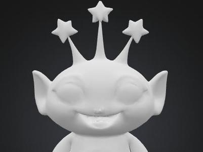 Cartoon alien
