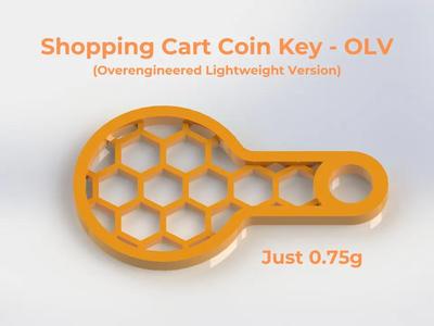 Lightweight shopping cart key (overengineered)