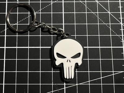 The Punisher Keychain – 2 Versions Available