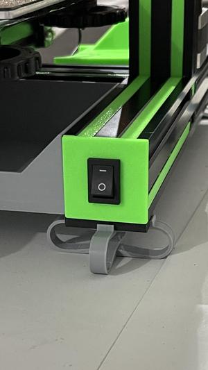 Ender 3 pro 4040 extrusion end cap rocker switch